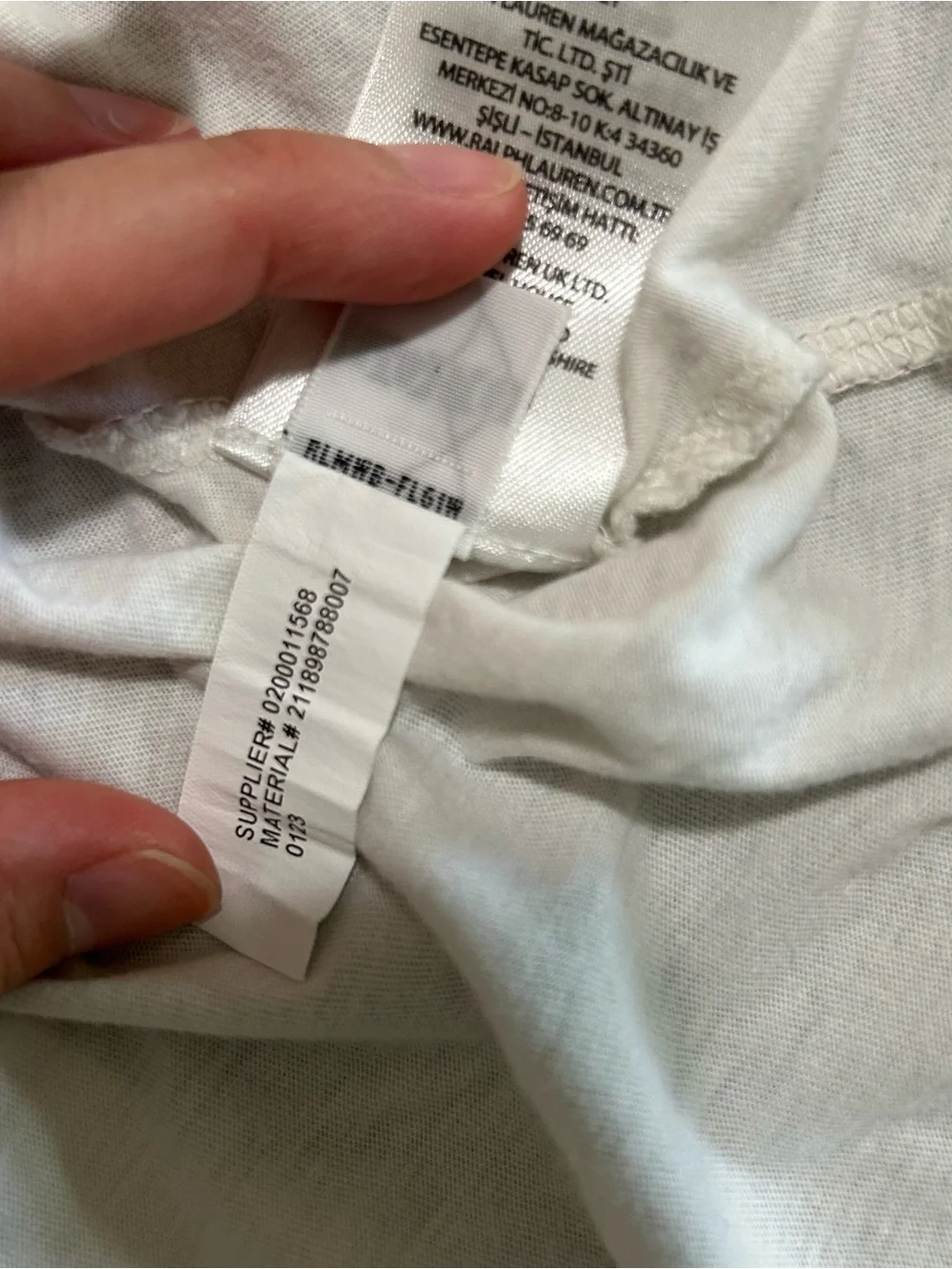 ❌❌❌ sale Authentic Polo Ralph Lauren White Logo T-Shirt – Size Small